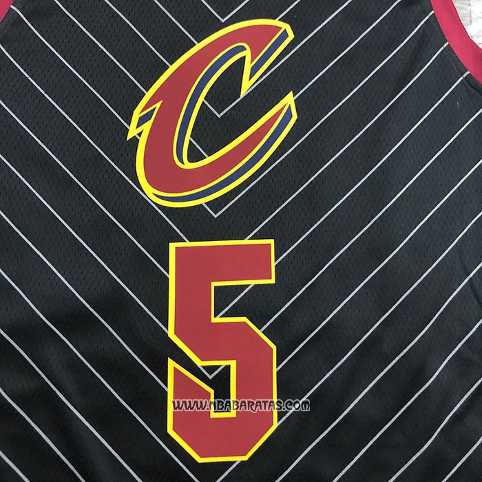 Camiseta Cleveland Cavaliers Dennis Smith Jr. #5 Statement 2020-21 Negro